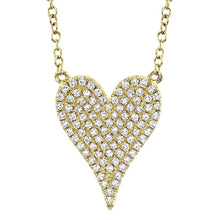 Load image into Gallery viewer, Shy Creation 14K Gold Diamond Heart Necklace
