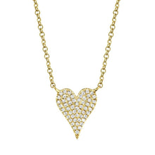 Load image into Gallery viewer, Shy Creation 14K Gold Diamond Heart Necklace
