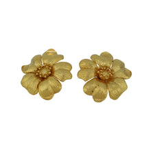 Load image into Gallery viewer, Vintage LaLaounis 18K Gold Blossom Earrings
