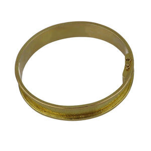 Estate Elizabeth Locke 18K Gold Bangle Bracelet