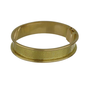 Estate Elizabeth Locke 18K Gold Bangle Bracelet