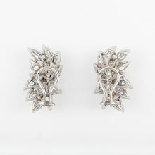 Load image into Gallery viewer, Estate Platinum and 18K Gold Diamond Cluster Earrings
