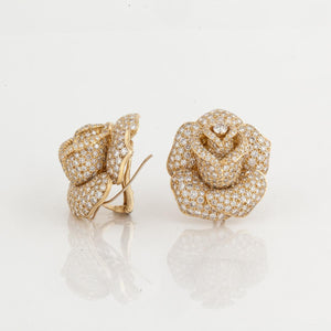 Giovane 18K Gold Rose Diamond Earrings