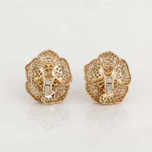 Giovane 18K Gold Rose Diamond Earrings