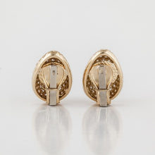 Load image into Gallery viewer, Estate 18K Gold Pavé Diamond Earrings
