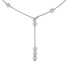 Load image into Gallery viewer, Mikimoto 18K White Gold Pearls in Motion Necklace
