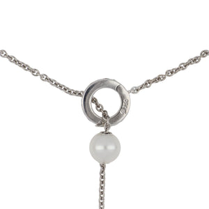 Mikimoto 18K White Gold Pearls in Motion Necklace