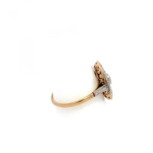 Load image into Gallery viewer, Edwardian 18K Gold and Platinum Plaque Diamond Ring
