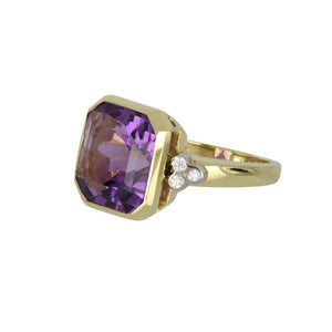 Mazza 14K Gold Amethyst Ring