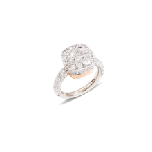 Load image into Gallery viewer, Pomellato 18K White and Rose Gold &#39;Nudo Maxi&#39; Diamond Ring
