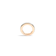 Load image into Gallery viewer, Pomellato 18K Rose and White Gold &#39;Iconica&#39; Small Diamond Band
