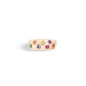 Pomellato 18K Rose Gold 'Iconica' Multi-Gemstone Ring