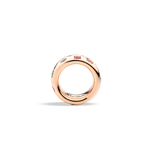 Pomellato 18K Rose Gold 'Iconica' Multi-Gemstone Ring