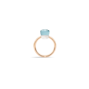 Pomellato 18K Rose and White Gold Topaz Ring