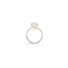 Load image into Gallery viewer, Pomellato 18K White and Rose Gold &#39;Nudo&#39; Ring with Diamonds
