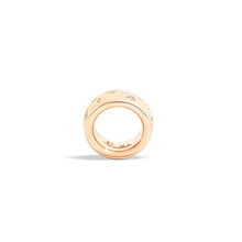 Load image into Gallery viewer, Pomellato 18K Rose Gold &#39;Iconica&#39; Inlaid Diamond Ring
