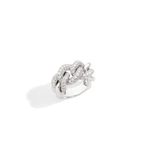 Pomellato 18K White Gold 'Catene' Link Ring