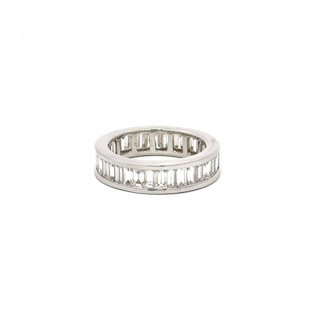 Estate Platinum Baguette Diamond Eternity Band