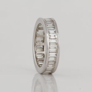 Estate Platinum Baguette Diamond Eternity Band