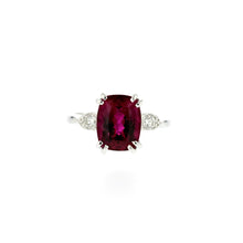 Load image into Gallery viewer, Platinum Pink Tourmaline and Diamond Rings
