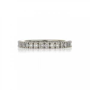 14K White Gold Diamond Eternity Band