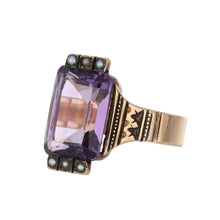 Load image into Gallery viewer, Victorian 14K Gold Amethyst Ring
