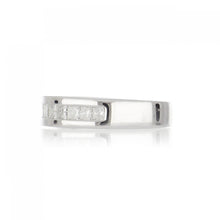 Load image into Gallery viewer, 18K White Gold Band with Diamonds
