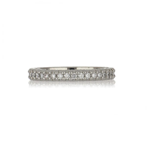 18K White Gold Diamond Eternity Band