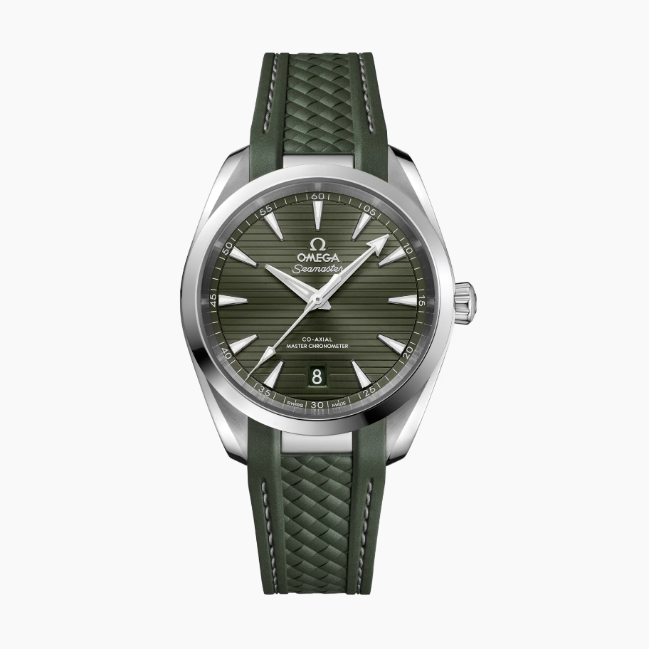 Omega Seamaster Aqua Terra 38MM Steel on Rubber Strap